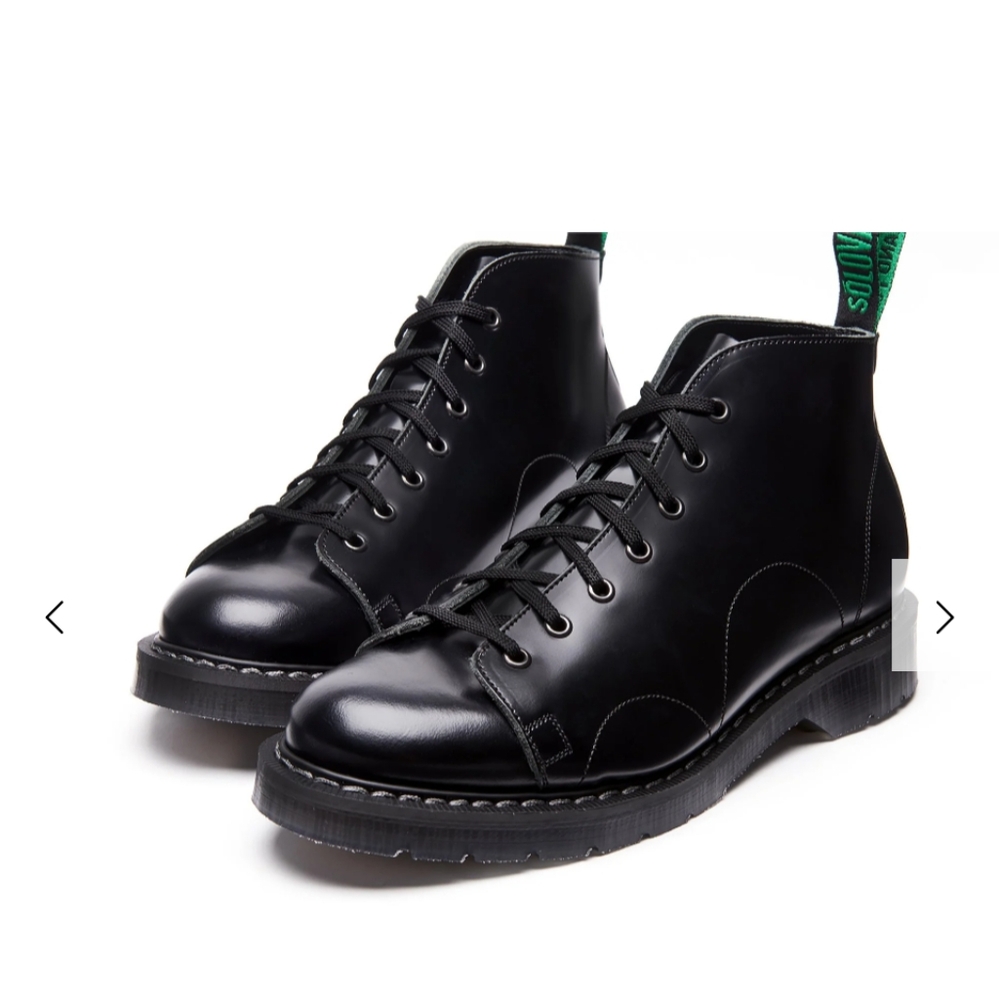 Solovair Black Hi-Shine Monkey Boot - like new! - Picture 2 of 10